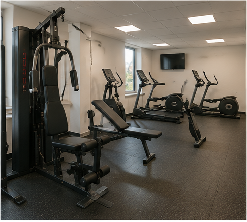 Fitness room at Walborg Hotel Prague